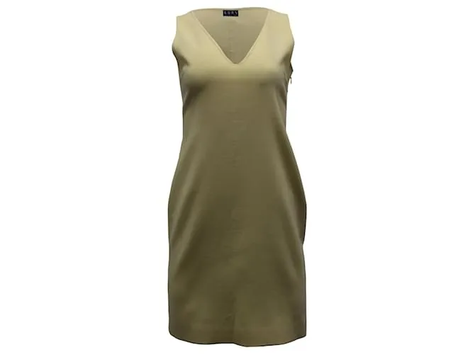 Vestido recto sin mangas de lana amarilla de Michael Kors Amarillo 