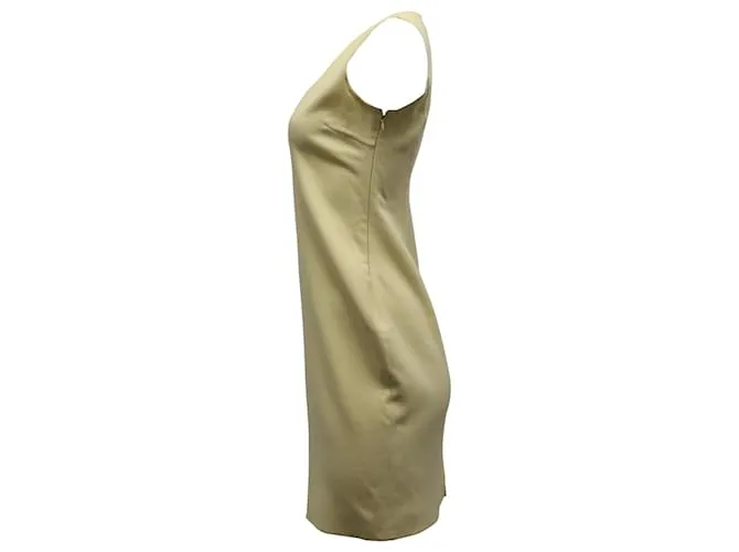 Vestido recto sin mangas de lana amarilla de Michael Kors Amarillo 