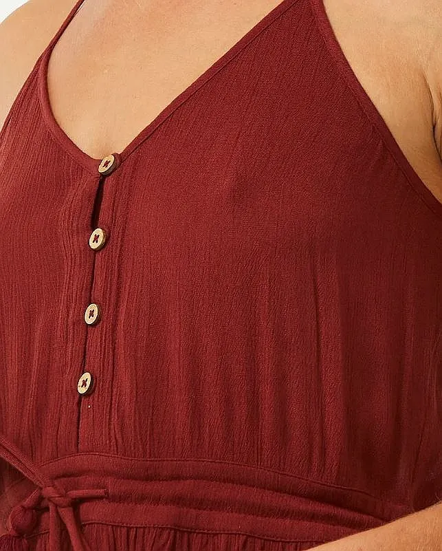 VESTIDO RIP CURL CLASSIC SURF MAXI  PLUM  WOMEN´S