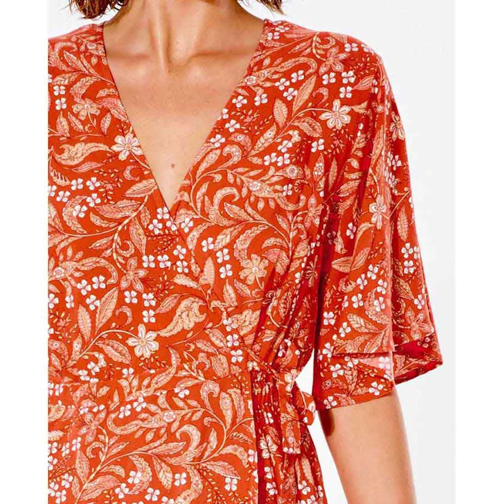 Vestido RIP CURL midi para mujer Lunar Tides Red Ref. GDRMH9 rojo flores