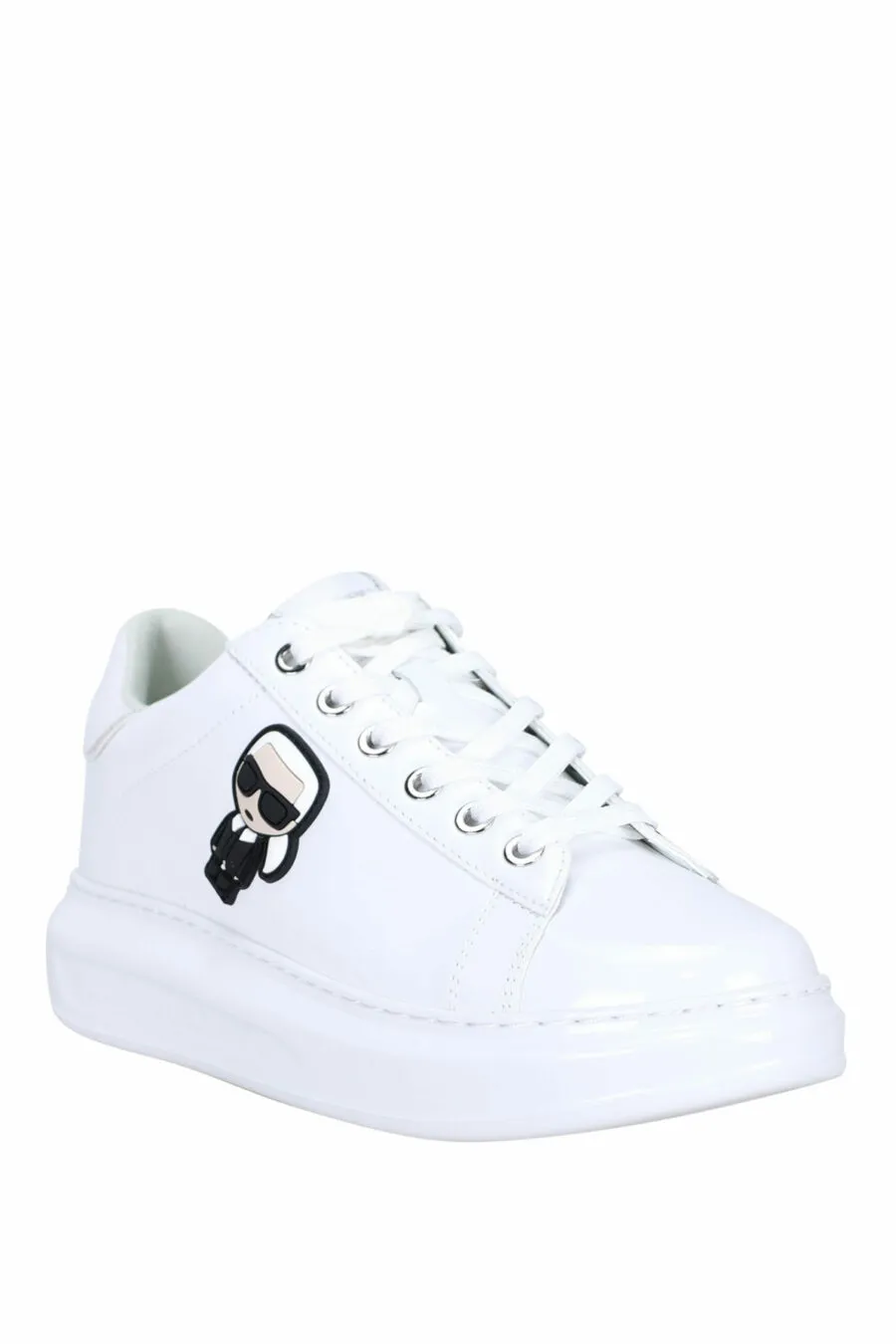 Zapatillas blancas brillantes 