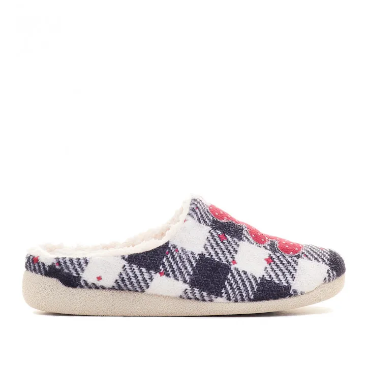 Zapatillas casa Redlove con cuadros y oso