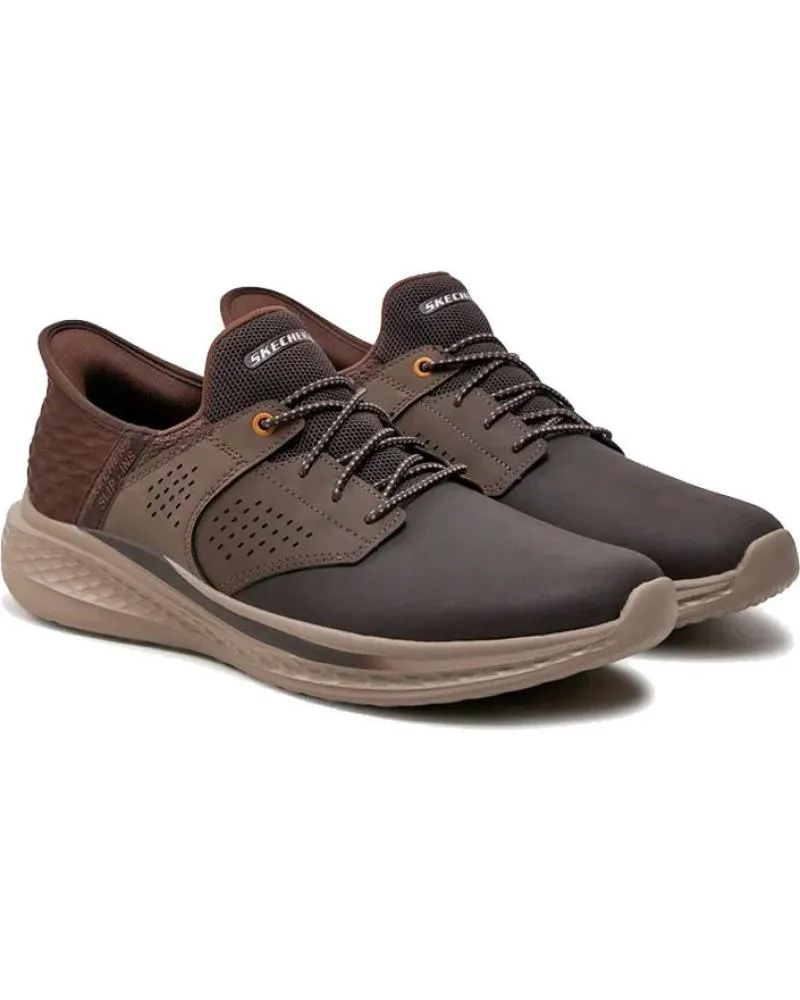 ZAPATILLAS DEPORTE SKECHERS  DE HOMBRE ZAPATILLAS HOMBRE SLADE MACKLIN 210890CHOC  MARRóN