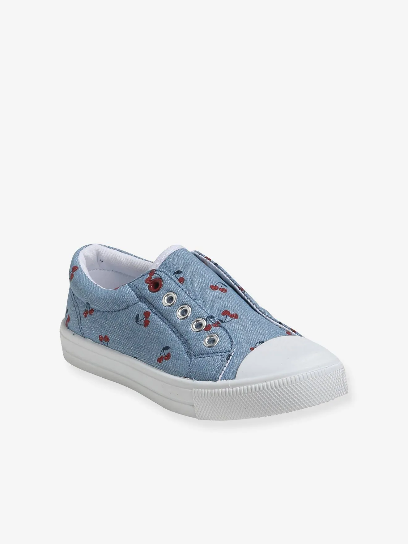 Zapatillas elásticas de tela para niña