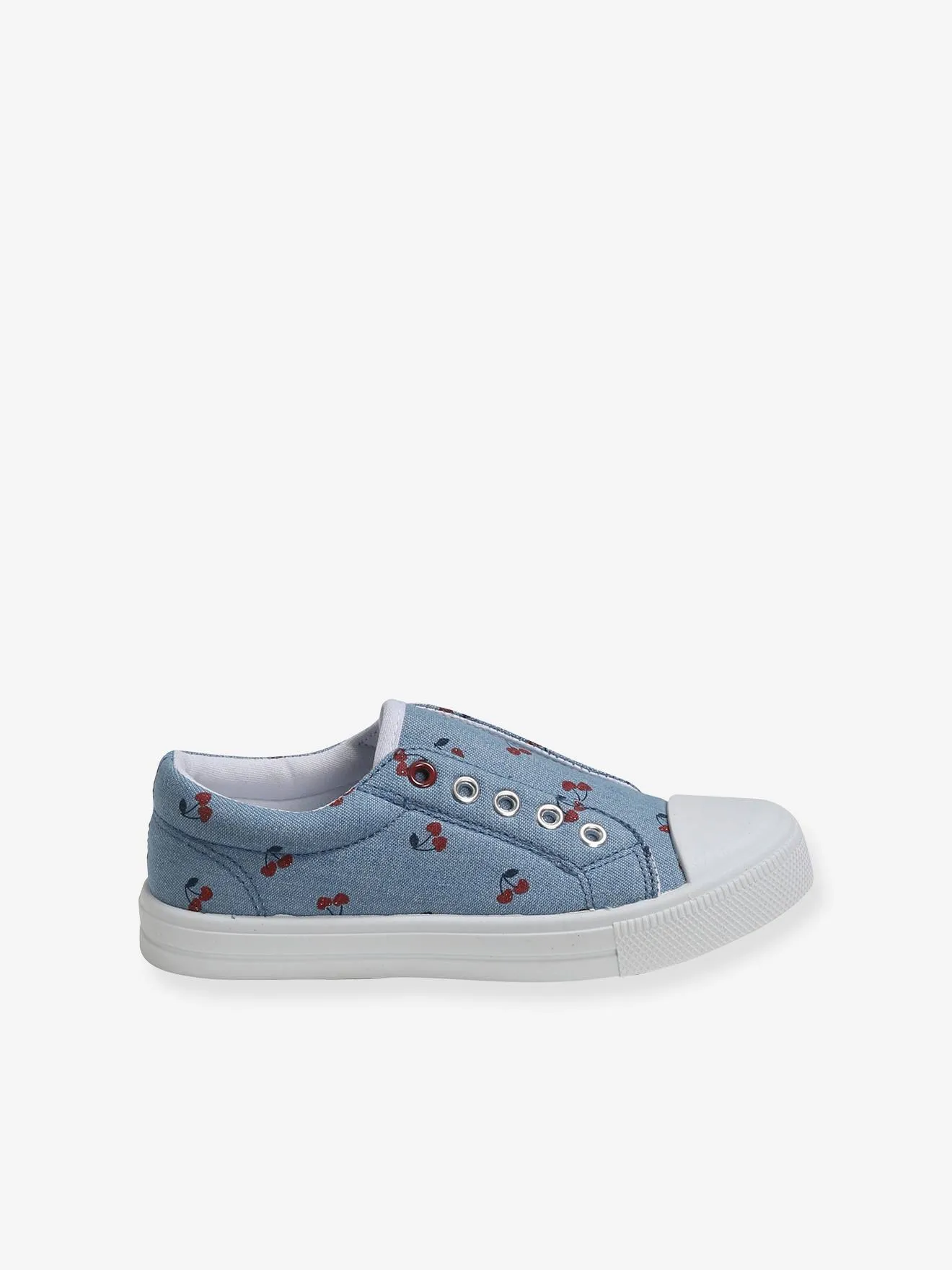 Zapatillas elásticas de tela para niña