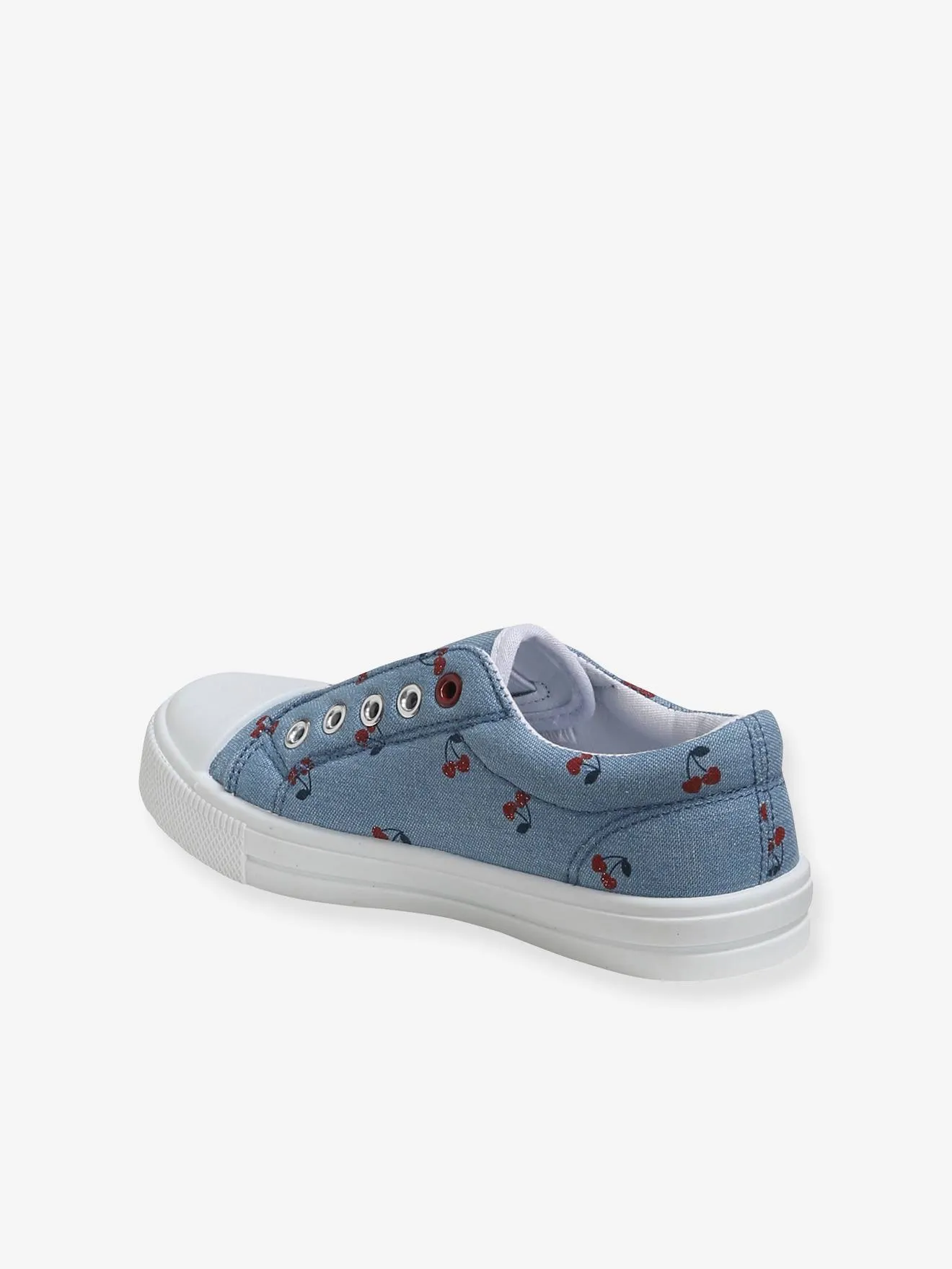 Zapatillas elásticas de tela para niña