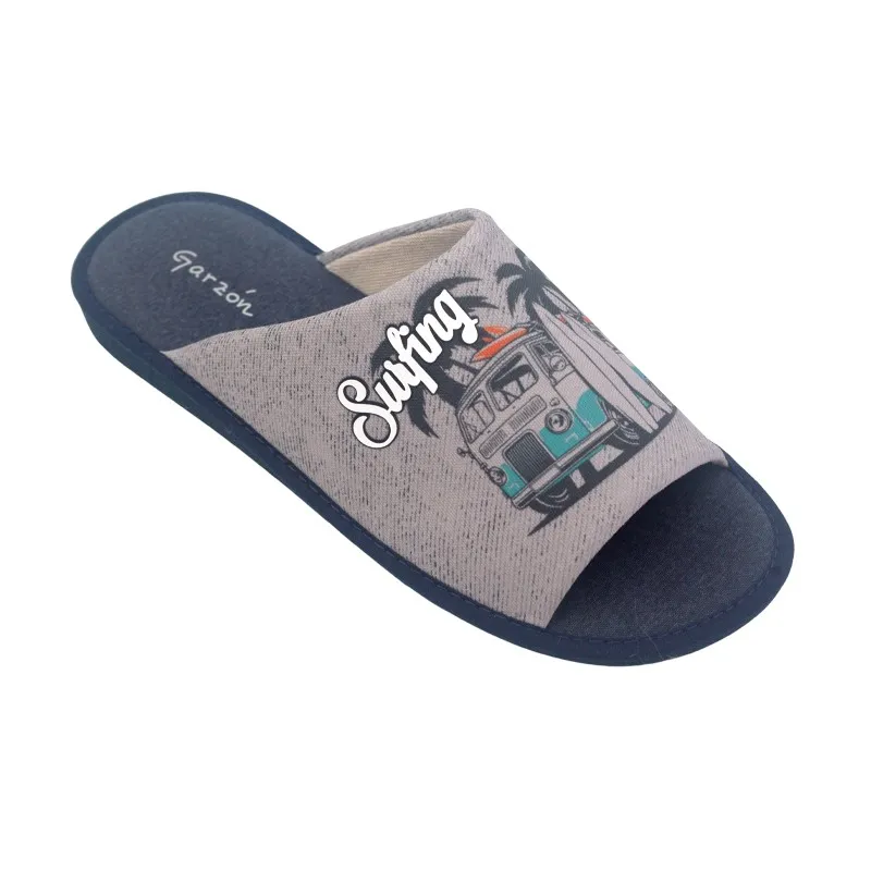 ZAPATILLAS ESTAR POR CASA DE HOMBRE VERANO SURFING GRISJEANS. GARZóN
