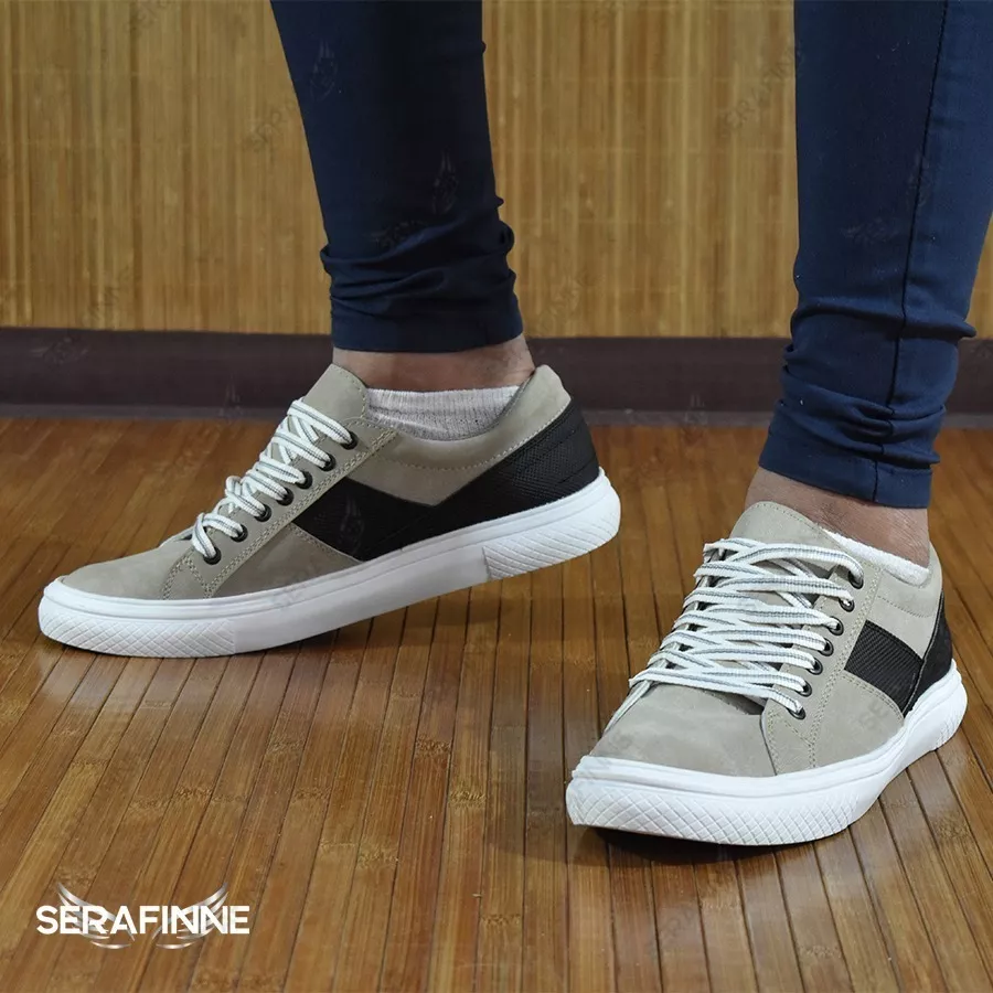 Zapatillas Urbana Cuero Simil Liviana Hombre Wolf 419