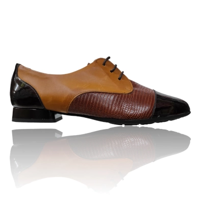 Zapato cordon mujer Pitillos cuero