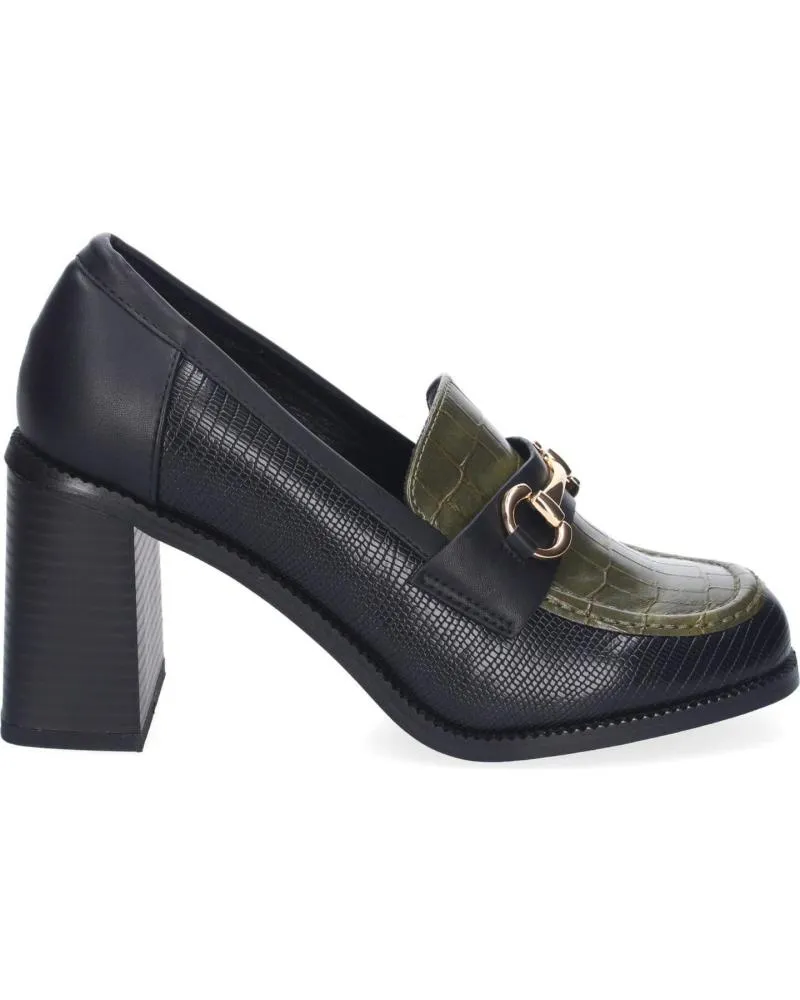 Zapatos de tacón PUNTOSALAO  de Mujer MOCASINES DE TACON COMODO ELEGANTES PARA MUJER COLOR VERDE F  VARIOS COLORES