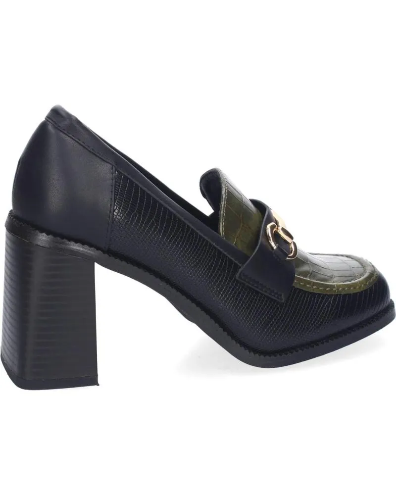 Zapatos de tacón PUNTOSALAO  de Mujer MOCASINES DE TACON COMODO ELEGANTES PARA MUJER COLOR VERDE F  VARIOS COLORES