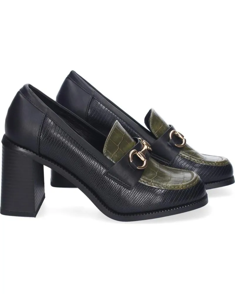 Zapatos de tacón PUNTOSALAO  de Mujer MOCASINES DE TACON COMODO ELEGANTES PARA MUJER COLOR VERDE F  VARIOS COLORES